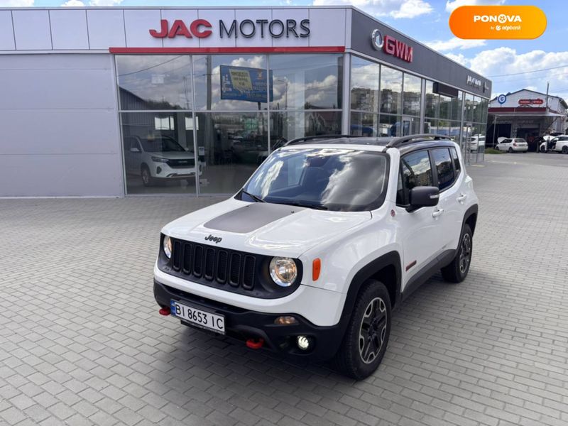 Jeep Renegade, 2016, Бензин, 2.36 л., 211 тис. км, Позашляховик / Кросовер, Білий, Полтава 103455 фото