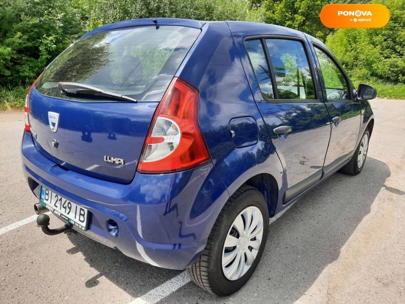 Dacia Sandero, 2008, Бензин, 1.4 л., 194 тыс. км, Хетчбек, Синий, Полтава Cars-Pr-63224 фото