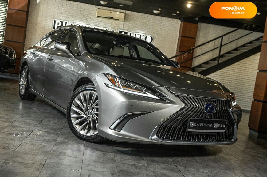 Lexus ES, 2019, Гібрид (HEV), 2.49 л., 37 тис. км, Седан, Сірий, Одеса 108250 фото