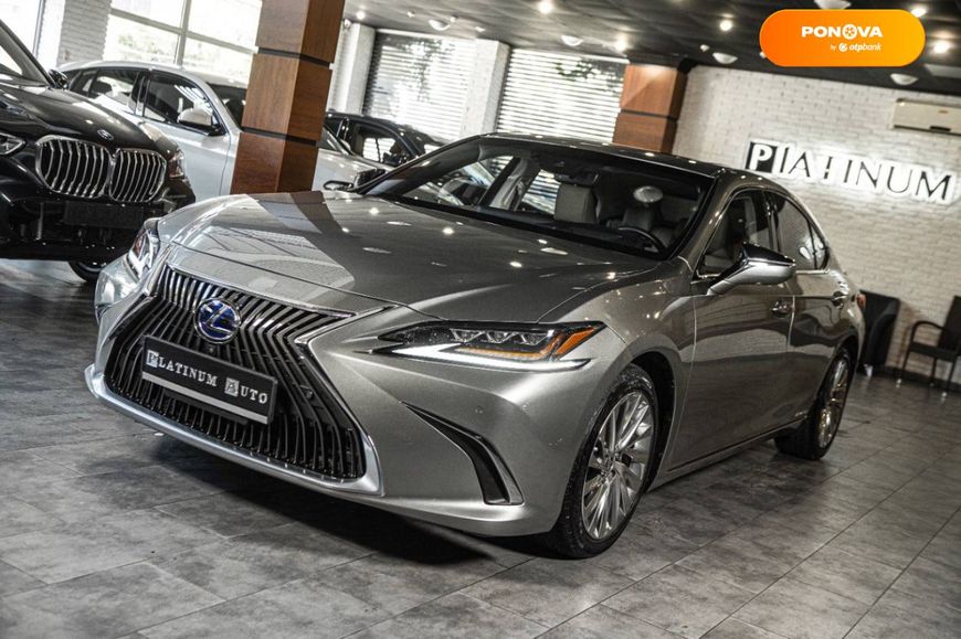 Lexus ES, 2019, Гібрид (HEV), 2.49 л., 37 тис. км, Седан, Сірий, Одеса 108250 фото