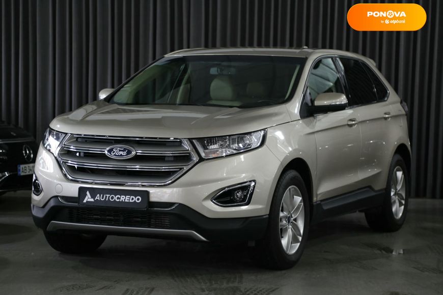 Ford Edge, 2016, Бензин, 2 л., 104 тис. км, Позашляховик / Кросовер, Бежевий, Київ 97566 фото