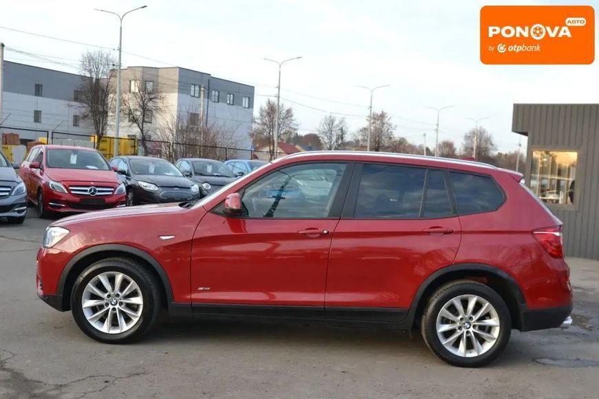 BMW X3, 2017 р., Бензин, 157 тис. км, Позашляховик / Кросовер, Червоний, Луцьк AT-10408596 фото