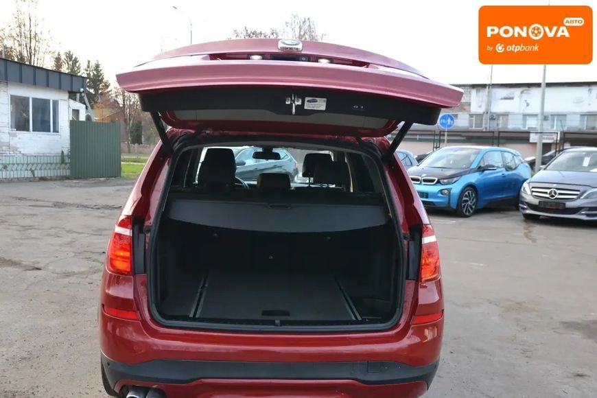 BMW X3, 2017 р., Бензин, 157 тис. км, Позашляховик / Кросовер, Червоний, Луцьк AT-10408596 фото