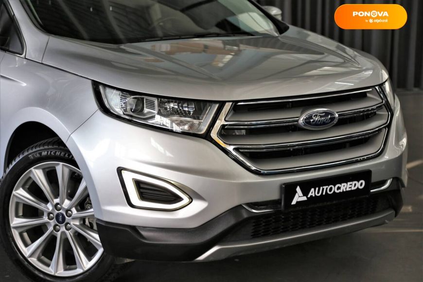 Ford Edge, 2017, Бензин, 2 л., 124 тис. км, Позашляховик / Кросовер, Сірий, Київ 14879 фото