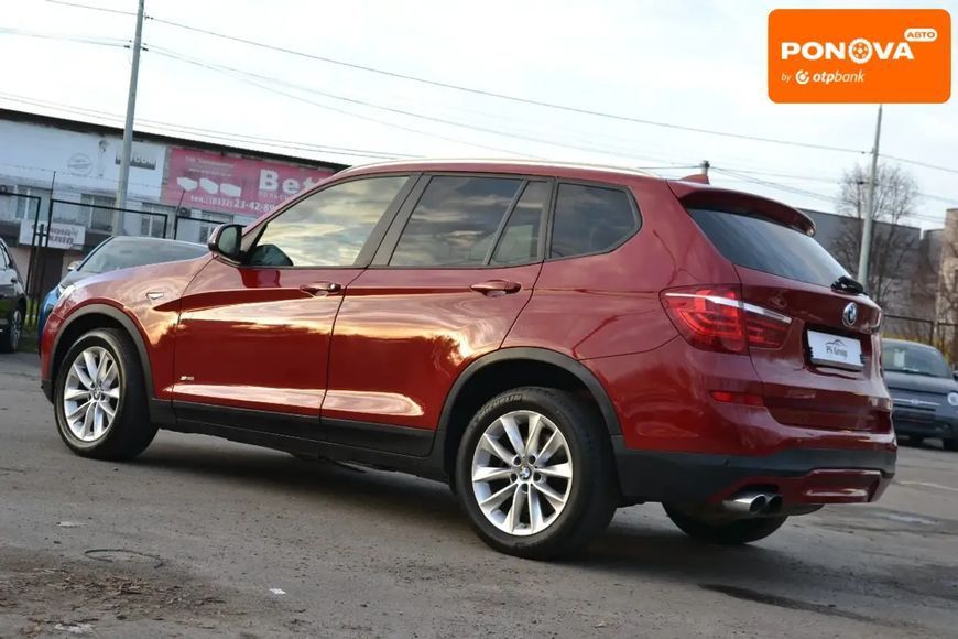 BMW X3, 2017 р., Бензин, 157 тис. км, Позашляховик / Кросовер, Червоний, Луцьк AT-10408596 фото