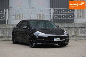 Tesla Model 3, 2021 р., Електро, 112 тис. км, Седан, Чорний, Київ AT-10416578 фото