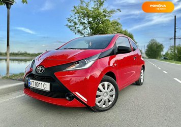 Toyota Aygo, 2015, Бензин, 1 л., 140 тис. км, Хетчбек, Червоний, Бурштин Cars-Pr-175650 фото