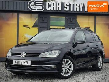Volkswagen Golf, 2018 г., Дизель, 222 тыс. км, Универсал, Чорный, Стрый AT-10402855 фото