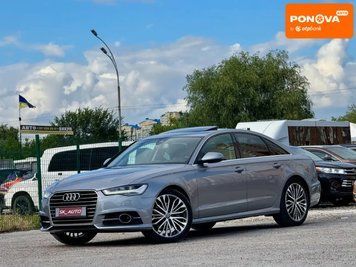 Audi A6, 2015 р., Дизель, 217 тис. км, Седан, Сірий, Київ AT-10422618 фото