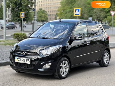 Hyundai i10, 2013, Бензин, 1.25 л., 96 тис. км, Хетчбек, Чорний, Харків 49868 фото
