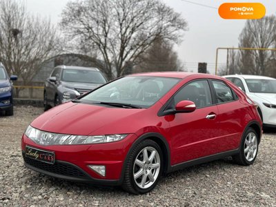 Honda Civic, 2008, Бензин, 1.8 л., 145 тис. км, Хетчбек, Червоний, Одеса 21984 фото