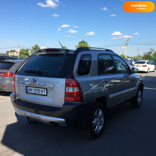 Kia Sportage, 2007, Бензин, 2 л., 205 тис. км, Позашляховик / Кросовер, Сірий, Житомир 109455 фото