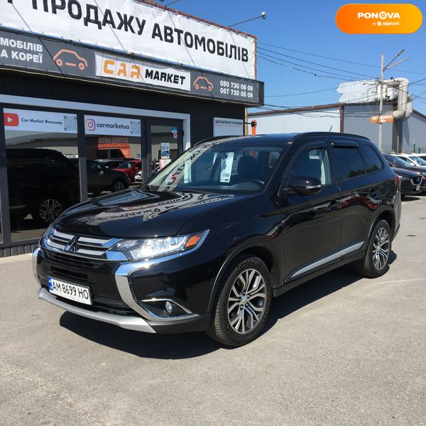 Mitsubishi Outlander, 2016, Бензин/Газ, 2.4 л., 108 тис. км, Позашляховик / Кросовер, Чорний, Житомир 109426 фото