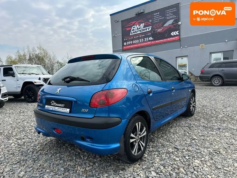 Peugeot 206, 2006 г., Газ пропан-бутан / Бензин, 225 тыс. км, Хетчбек, Синий, Ивано Франковск AT-10414961 фото
