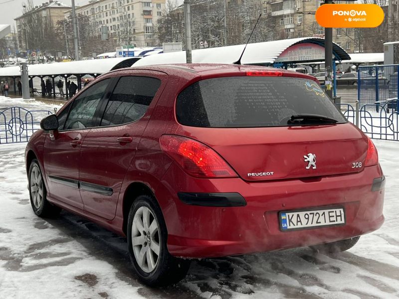 Peugeot 308, 2008, Бензин, 1.6 л., 211 тис. км, Хетчбек, Червоний, Київ 18681 фото