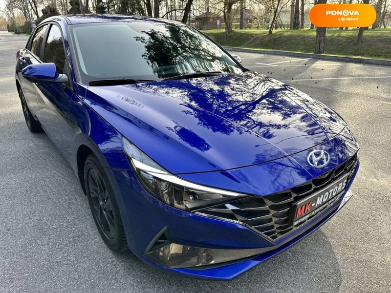 Hyundai Elantra, 2022, Бензин, 2 л., 19 тис. км, Седан, Синій, Київ 100989 фото