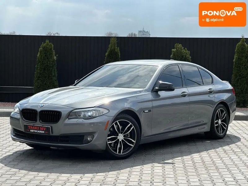 BMW 5 Series, 2013 р., Бензин, 123 тис. км, Седан, Сірий, Дніпро (Дніпропетровськ) AT-10414874 фото