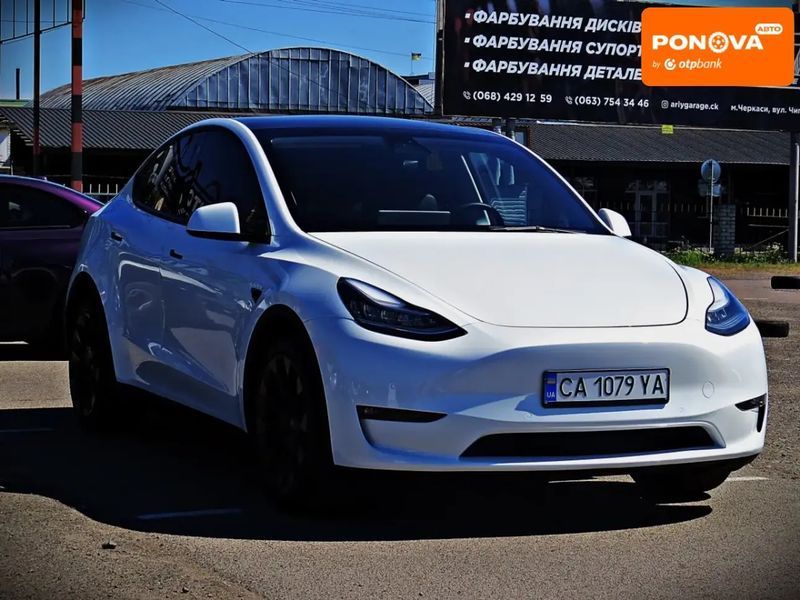 Tesla Model Y, 2021 р., Електро, 67 тис. км, Позашляховик / Кросовер, Білий, Черкаси AT-10411109 фото
