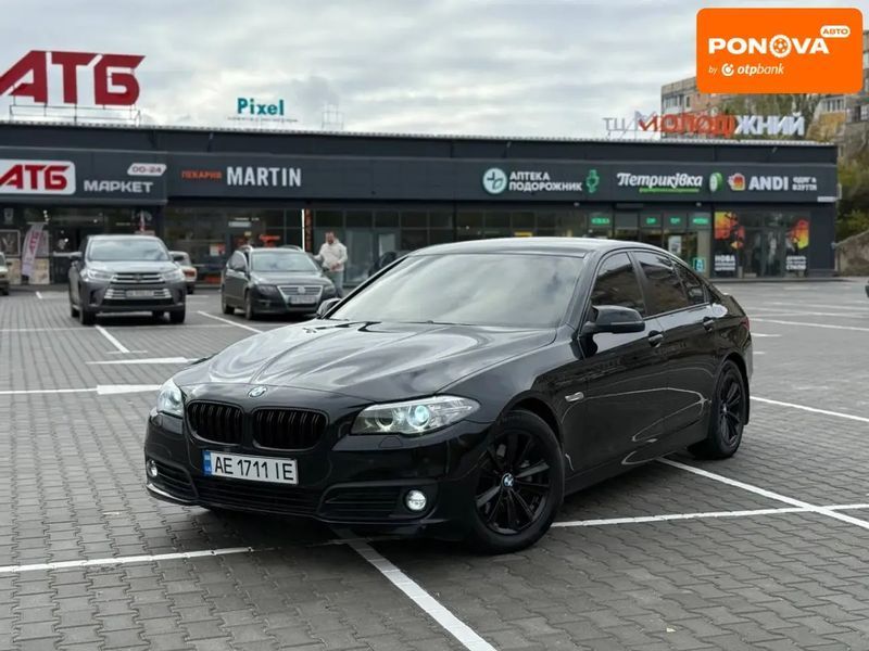 BMW 5 Series, 2016 г., Бензин, 102 тыс. км, Седан, Чорный, Кривой Рог AT-10406990 фото