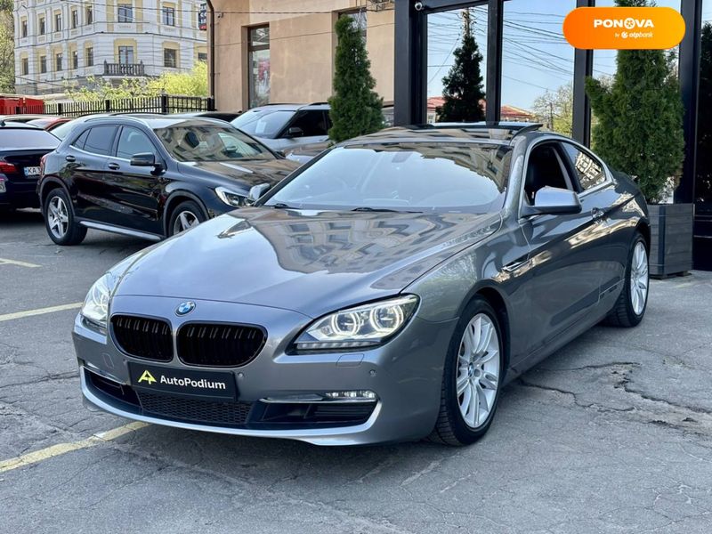 BMW 6 Series, 2014, Бензин, 2.98 л., 229 тис. км, Купе, Сірий, Київ 35160 фото