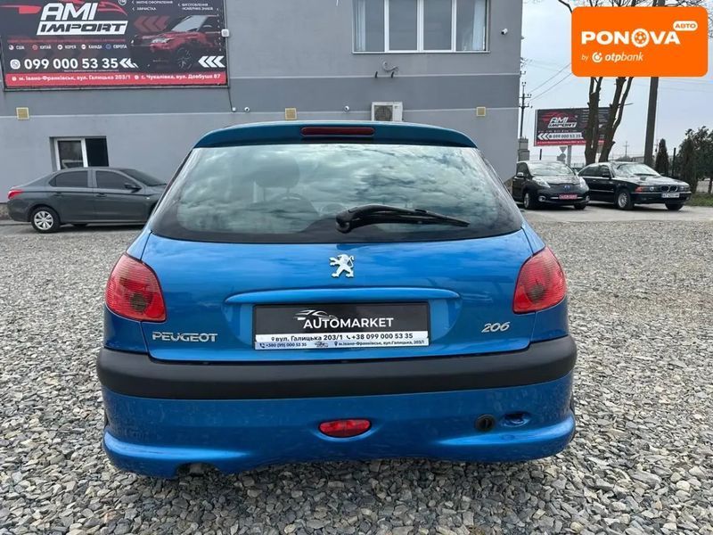 Peugeot 206, 2006 г., Газ пропан-бутан / Бензин, 225 тыс. км, Хетчбек, Синий, Ивано Франковск AT-10414961 фото