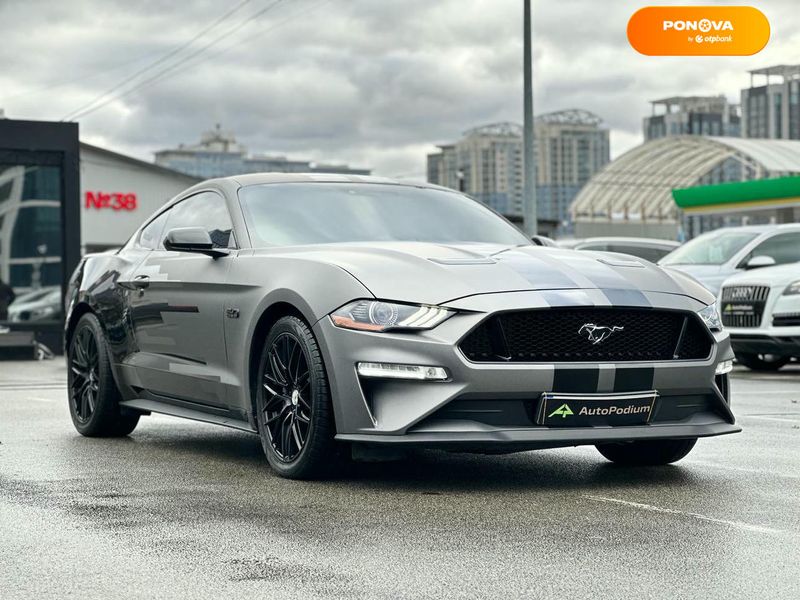 Ford Mustang, 2018, Бензин, 4.95 л., 13 тис. км, Купе, Сірий, Київ 110915 фото