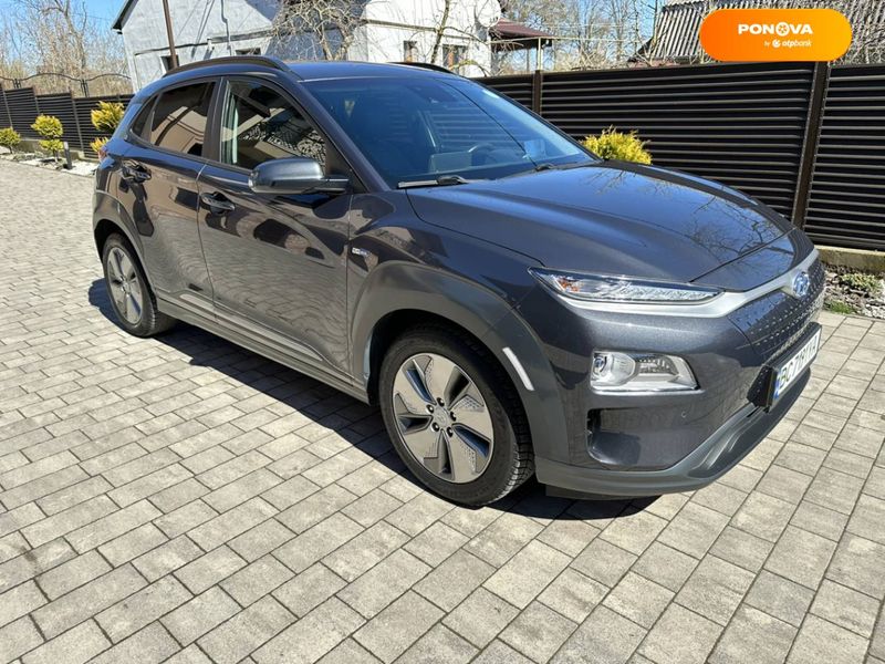 Hyundai Kona, 2020, Електро, 122 тис. км, Позашляховик / Кросовер, Сірий, Мостиська Cars-Pr-66857 фото