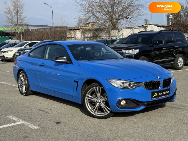 BMW 4 Series, 2017, Бензин, 2 л., 48 тыс. км, Купе, Синий, Киев 43473 фото