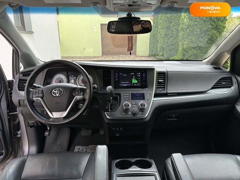 Toyota Sienna, 2015, Газ пропан-бутан / Бензин, 3.46 л., 150 тис. км, Мінівен, Сірий, Львів Cars-Pr-59569 фото