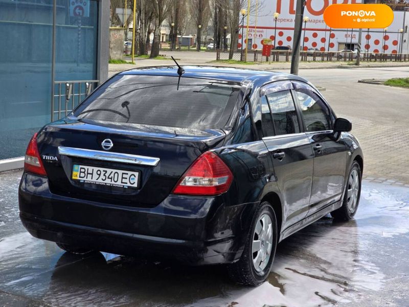 Nissan TIIDA, 2007, Бензин, 1.6 л., 225 тис. км, Седан, Чорний, Одеса Cars-Pr-65320 фото