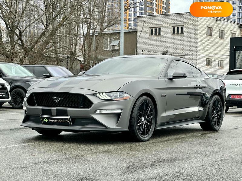 Ford Mustang, 2018, Бензин, 4.95 л., 13 тис. км, Купе, Сірий, Київ 110915 фото