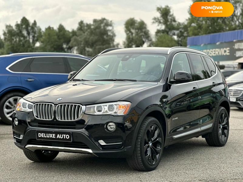 BMW X3, 2016, Бензин, 2 л., 70 тис. км, Позашляховик / Кросовер, Чорний, Київ 111135 фото