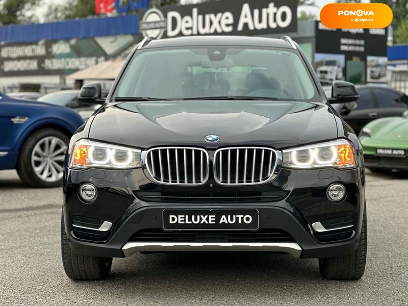 BMW X3, 2016, Бензин, 2 л., 70 тис. км, Позашляховик / Кросовер, Чорний, Київ 111135 фото