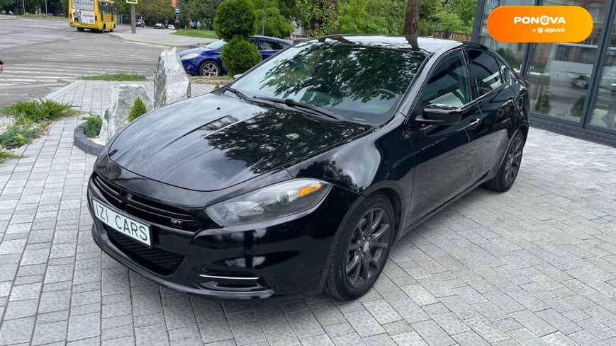 Dodge Dart, 2014, Газ пропан-бутан / Бензин, 2.36 л., 98 тис. км, Седан, Чорний, Львів 103419 фото