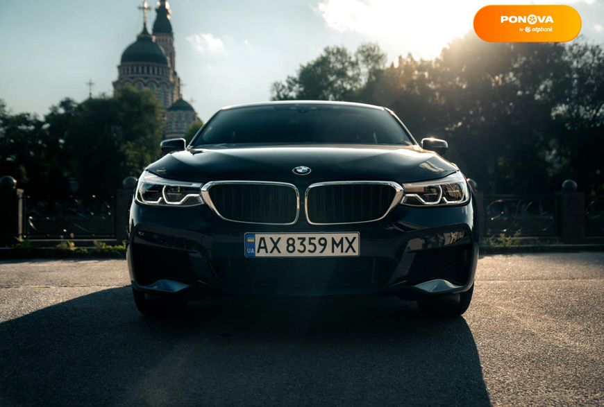 BMW 6 Series GT, 2018, Бензин, 3 л., 147 тис. км, Ліфтбек, Чорний, Київ Cars-Pr-94222 фото