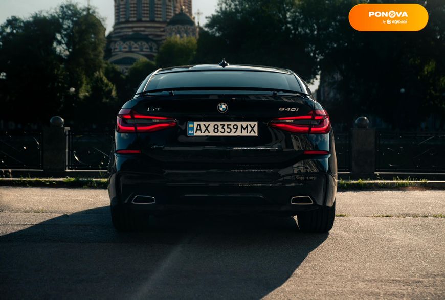 BMW 6 Series GT, 2018, Бензин, 3 л., 147 тис. км, Ліфтбек, Чорний, Київ Cars-Pr-94222 фото