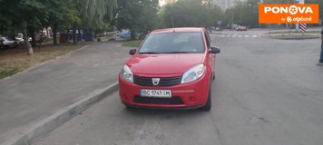 Dacia Sandero, 2008, Газ пропан-бутан / Бензин, 1.4 л., 300 тис. км, Хетчбек, Червоний, Львів Cars-Pr-272226 фото