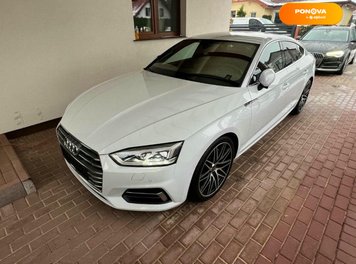 Audi A5 Sportback, 2019, Бензин, 64 тис. км, Ліфтбек, Білий, Тернопіль Cars-Pr-234210 фото