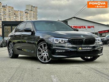 BMW 5 Series, 2017, Бензин, 3 л., 80 тис. км, Седан, Чорний, Київ 280881 фото