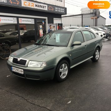 Skoda Octavia Tour, 2003, Бензин, 1.6 л., 185 тис. км, Седан, Зелений, Житомир 28113 фото