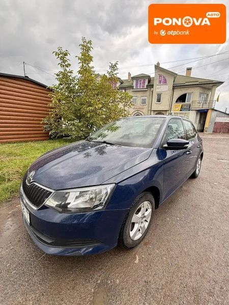 Skoda Fabia, 2017 р., Газ пропан-бутан / Бензин, 147 тис. км, Хетчбек, Синій, Львів AT-10403025 фото