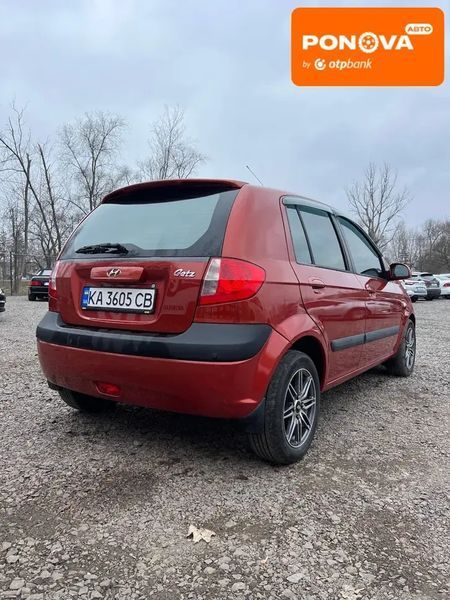 Hyundai Getz, 2007 р., Бензин, 188 тис. км, Хетчбек, Червоний, Черкаси AT-10412354 фото