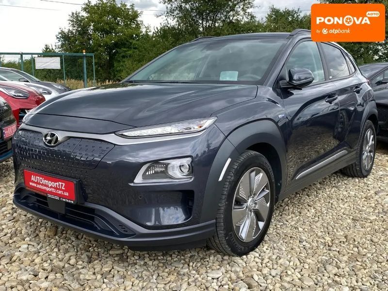 Hyundai Kona, 2020 г., Електро, 69 тыс. км, Внедорожник / Кроссовер, Серый, Сопошин AT-10399932 фото
