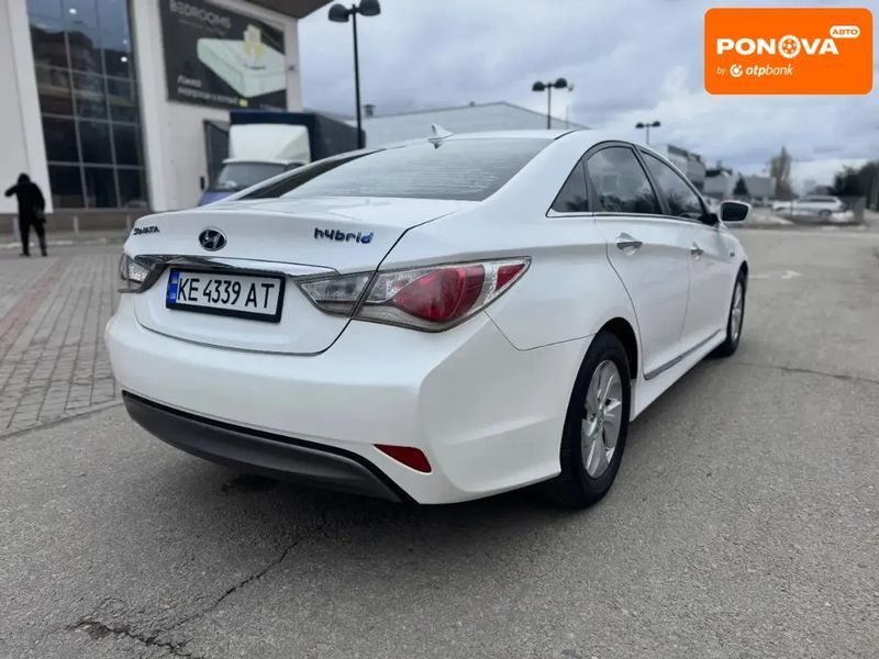 Hyundai Sonata, 2014 г., Гібрид (MHEV), 112 тыс. км, Седан, Белый, Днепр (Днепропетровск) AT-10418051 фото