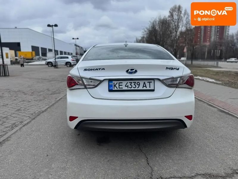 Hyundai Sonata, 2014 г., Гібрид (MHEV), 112 тыс. км, Седан, Белый, Днепр (Днепропетровск) AT-10418051 фото