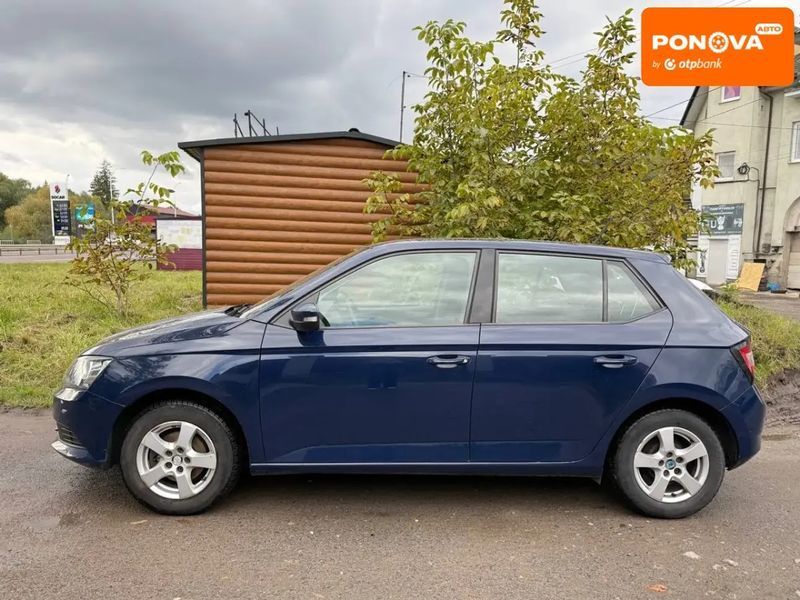 Skoda Fabia, 2017 р., Газ пропан-бутан / Бензин, 147 тис. км, Хетчбек, Синій, Львів AT-10403025 фото