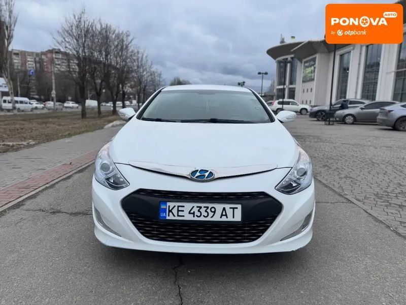 Hyundai Sonata, 2014 г., Гібрид (MHEV), 112 тыс. км, Седан, Белый, Днепр (Днепропетровск) AT-10418051 фото
