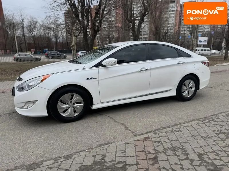 Hyundai Sonata, 2014 г., Гібрид (MHEV), 112 тыс. км, Седан, Белый, Днепр (Днепропетровск) AT-10418051 фото