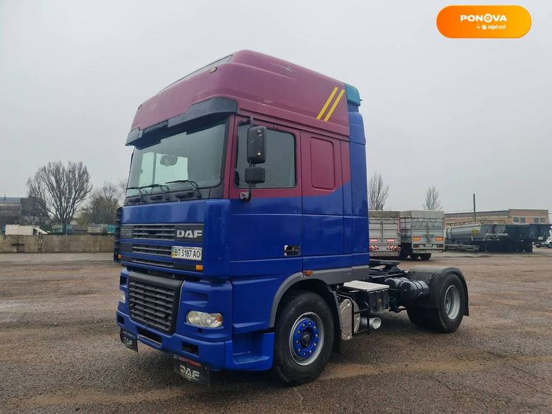 DAF XF 95, 2000, Дизель, 12.9 л., 999 тыс. км, Тягач, Синий, Винница 38464 фото