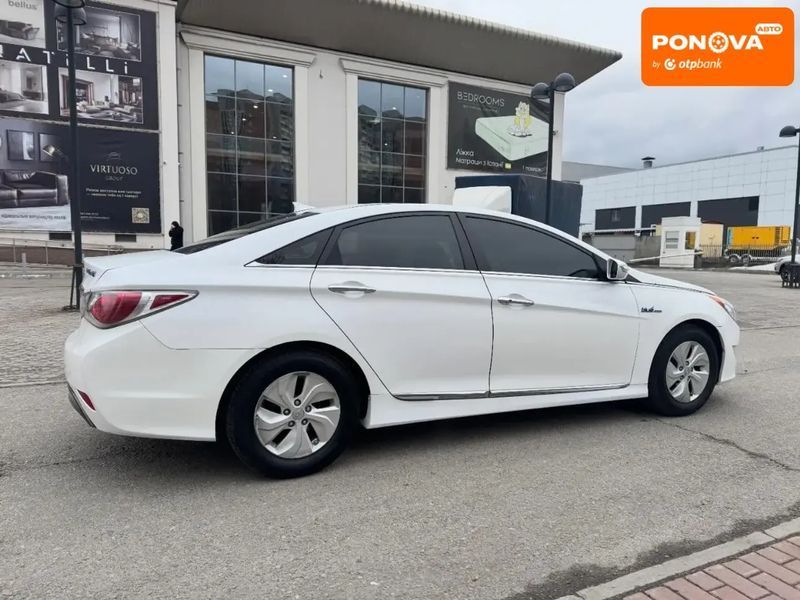 Hyundai Sonata, 2014 г., Гібрид (MHEV), 112 тыс. км, Седан, Белый, Днепр (Днепропетровск) AT-10418051 фото